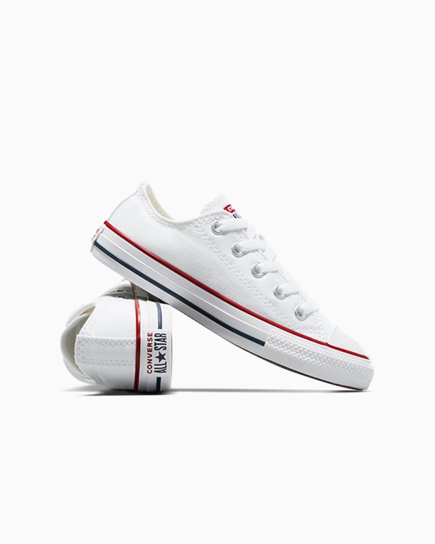 Girls' Converse Chuck Taylor All Star Classic Low Top Shoes White | AU 94C08E